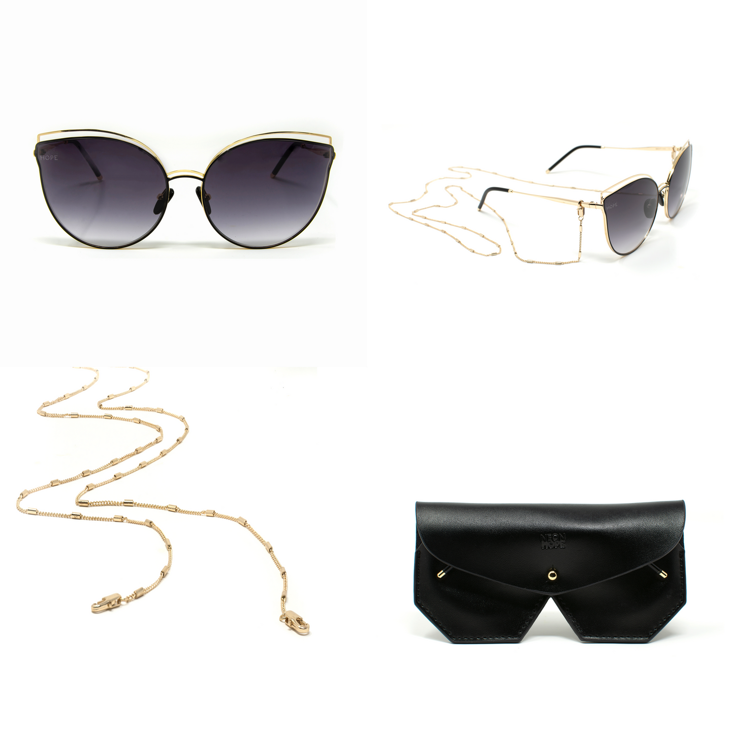 BAST Sunglasses (with chain & case)